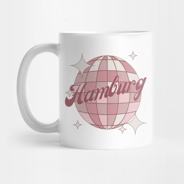 Hamburg City Pink Retro Vintage Dance by Bailamor